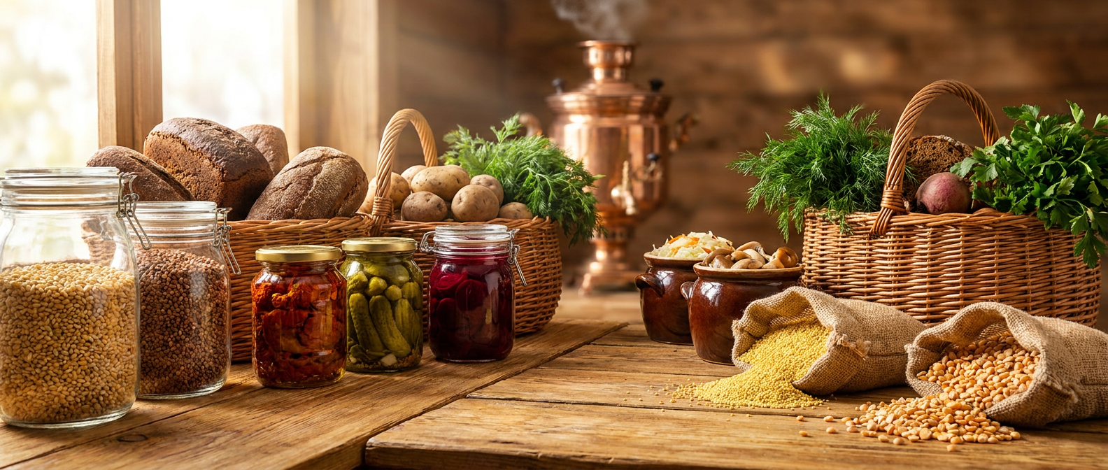 Russische und internationale Lebensmittel